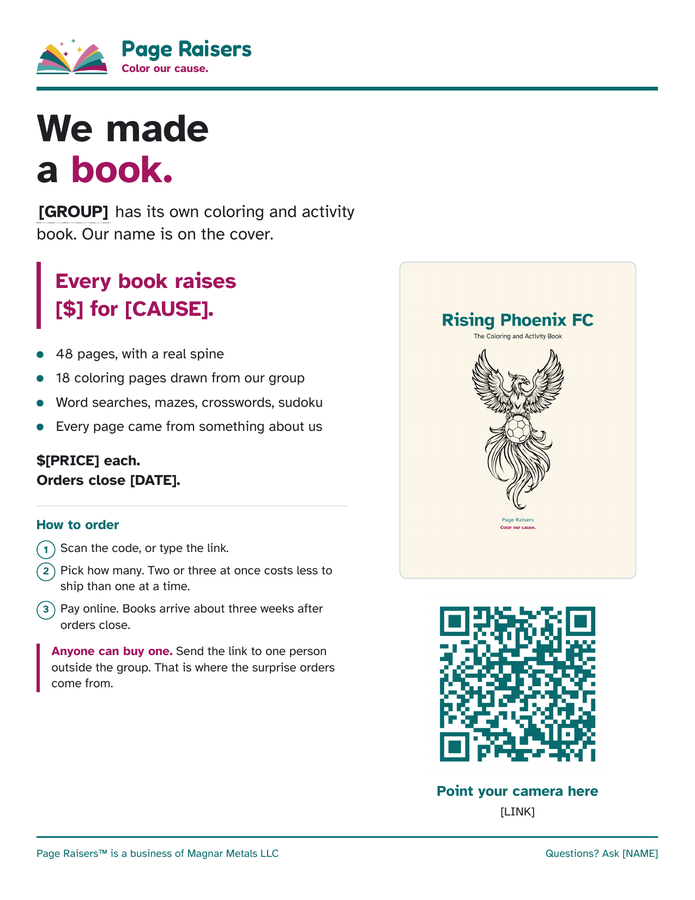 The printable flyer